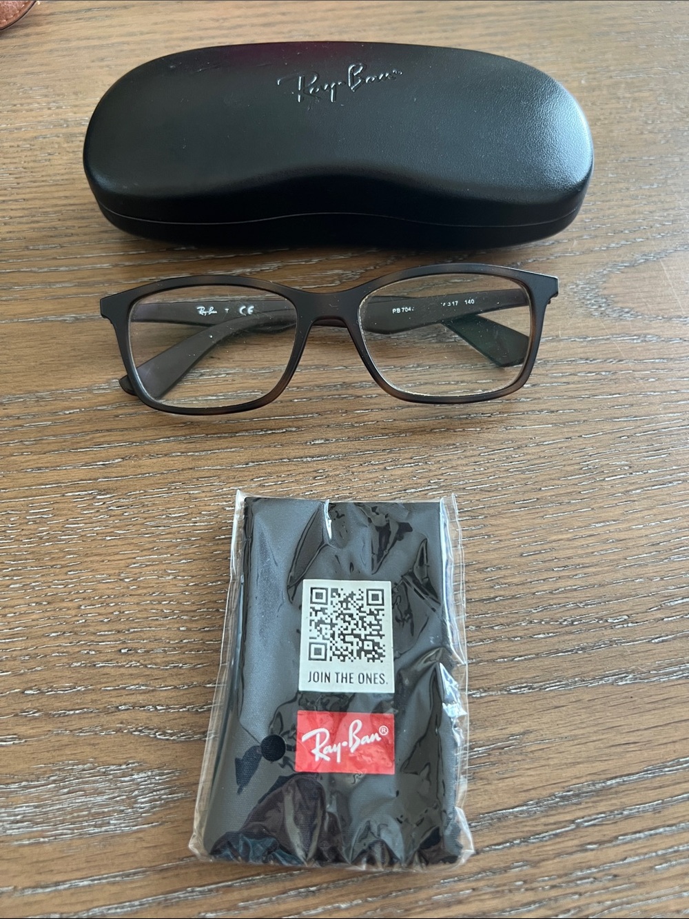 Ray-Ban‎ Matte Brown Tortoise Frame Prescription Eyeglasses with Case